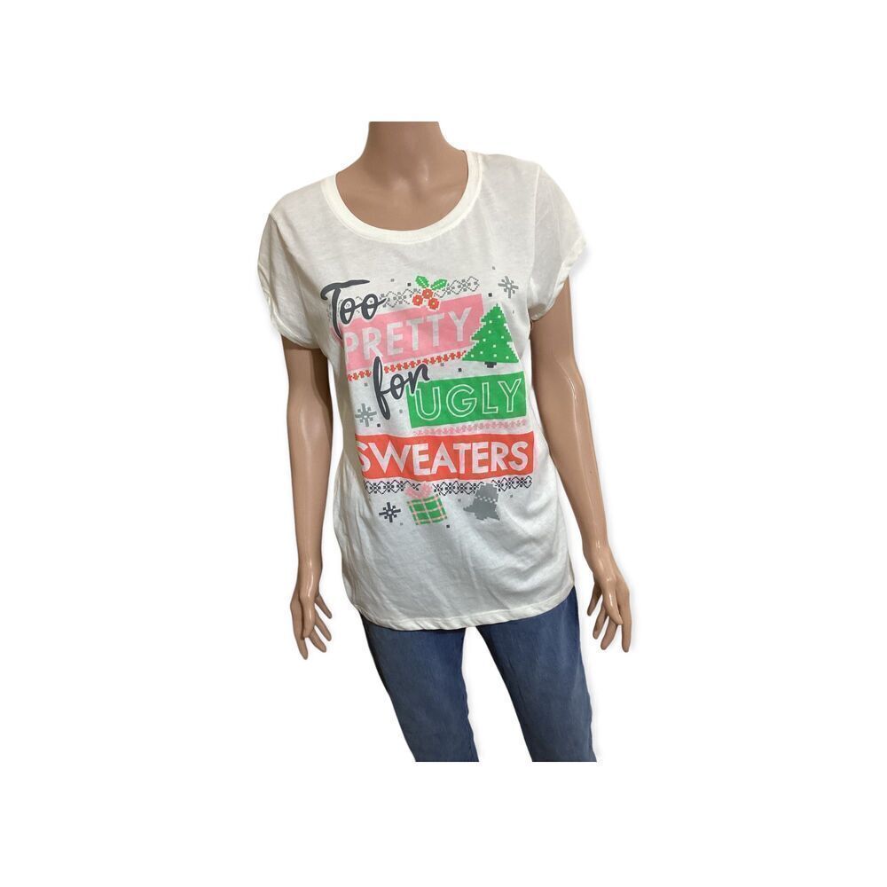 Too Pretty For Ugly Sweaters Size: XXL